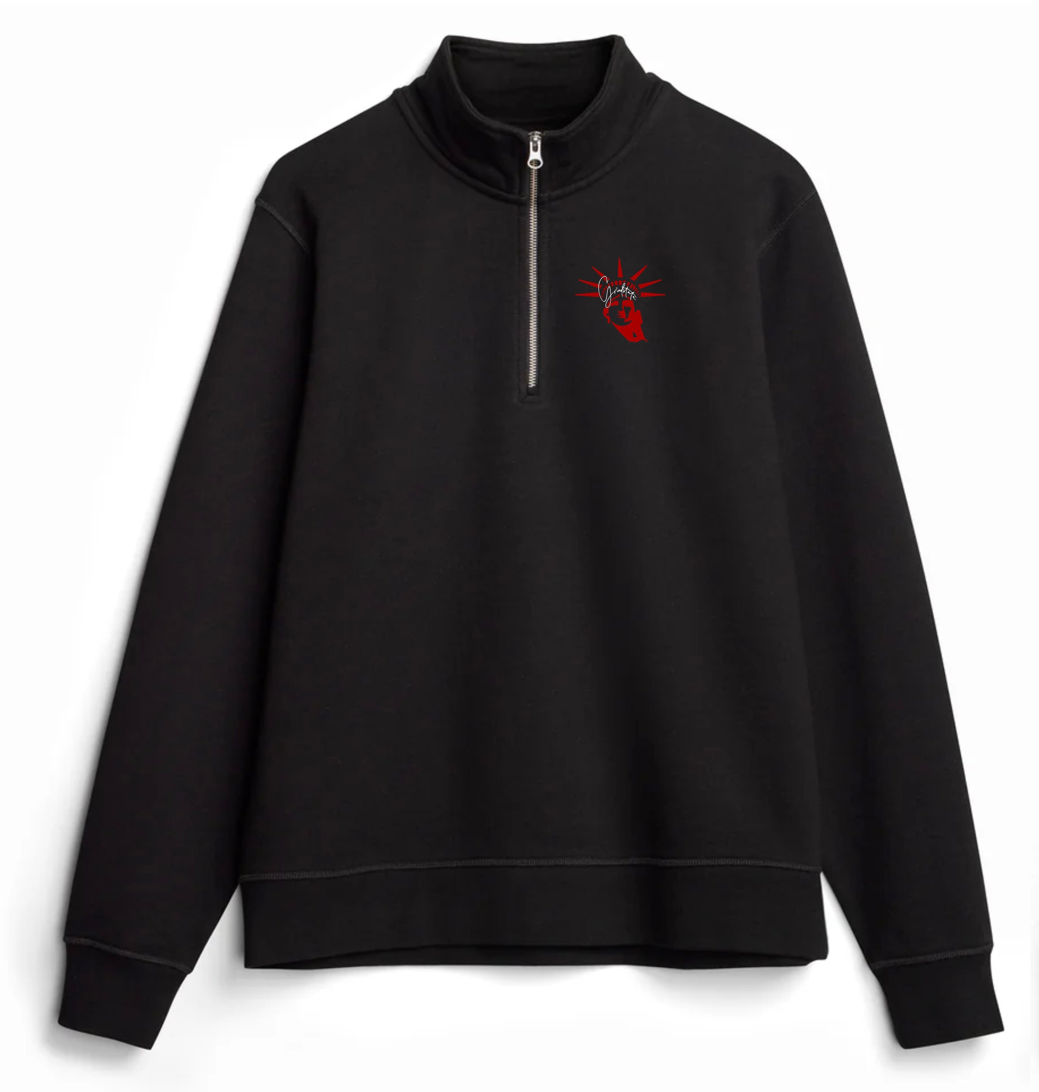 Black GS Quarter Zip Hoodie GrindState