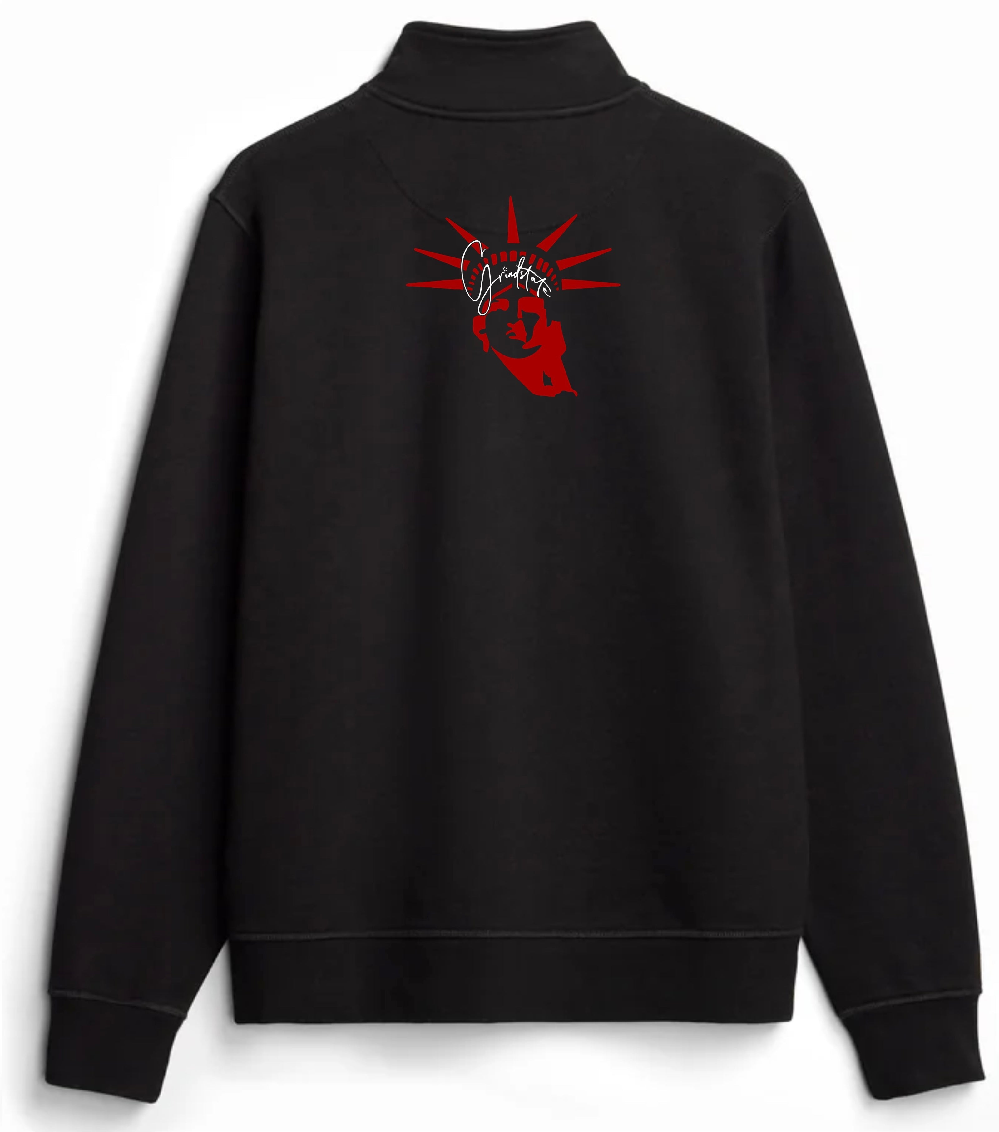 Black GS Quarter Zip Hoodie GrindState